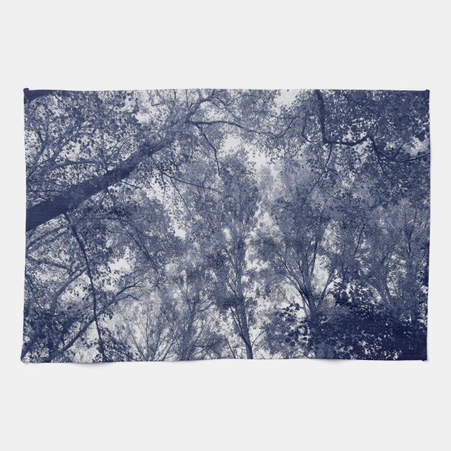 Blauer Herbst Handtuch (Horizontal)