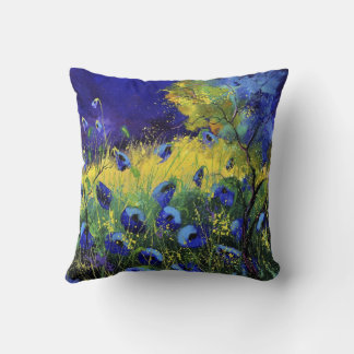 Blauer Herbst, Kunst Kissen