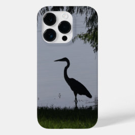 Blauer Heron in Silhouette Case-Mate iPhone 14 Pro Hülle