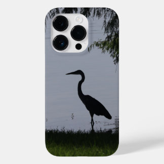 Blauer Heron in Silhouette Case-Mate iPhone 14 Pro Hülle