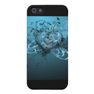 BLAUER HERZ-IPOD-KASTEN iPhone 5 HÜLLE