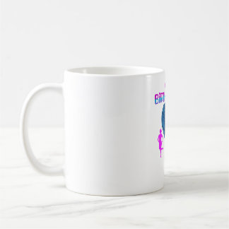 Blauer Herzchen Geburtstagsmädchen T - Shirt Kaffeetasse