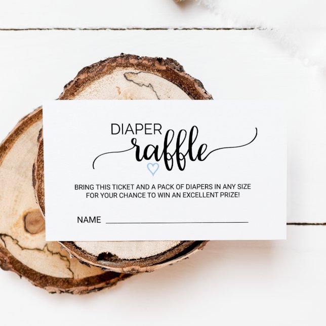 Blauer Herzkalligrafie-Windelwickler Beilage Begleitkarte (Von Creator hochgeladen)