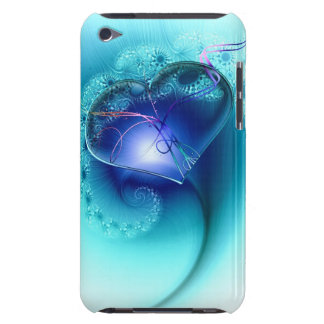 blauer Herzkasten von i phione iPod Touch Cover