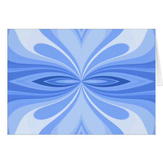 Blauer Herzschlag Abstrakt (Vorderseite (Horizontal))