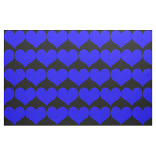 Blauer Herzstoff Stoff