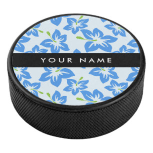 Blauer Hibiskus, Blaue Blumen, Ihr Name Eishockey Puck