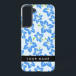 Blauer Hibiskus, Blumen, Ihr Name Samsung Galaxy Hülle<br><div class="desc">Elegantes,  stilvolles und raffiniertes Muster mit Blue Hibiskus Blume. Modernes und trendiges Geschenk,  perfekt für den Blumendesigner in Ihrem Leben. Personalisieren Sie diese durch Hinzufügen von Namen,  Spitznamen,  Monogramm oder Initialen.</div>