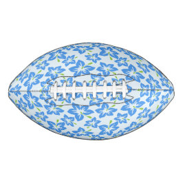 Blauer Hibiskus, Blumen, Muster von Blume Football