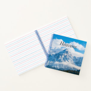 Blauer Himmel Bild Himmels Text Benutzerdefinierte Notizbuch