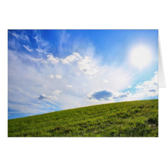 Blauer Himmel - Blankokarte