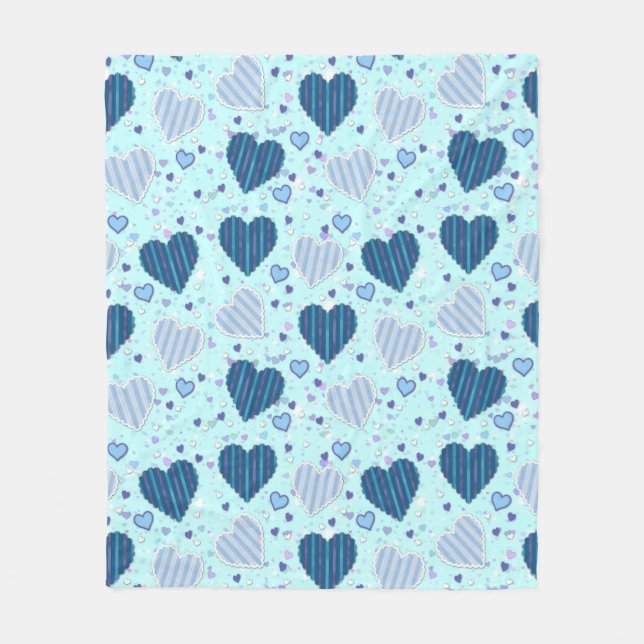 Blauer Himmel Fleece Blanket, mittel (Vorderseite)
