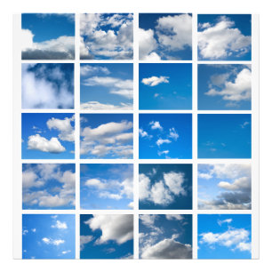 Blauer Himmel Fotodruck