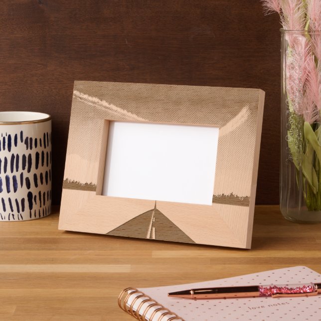 Blauer Himmel Geätzte Rahmen (Links)