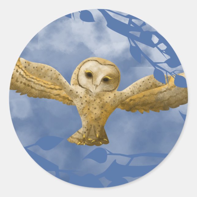 Blauer Himmel, Goldbarren-Gastgeschenk Runder Aufkleber (Vorderseite)