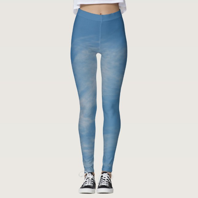 Blauer Himmel Leggings (Vorderseite)