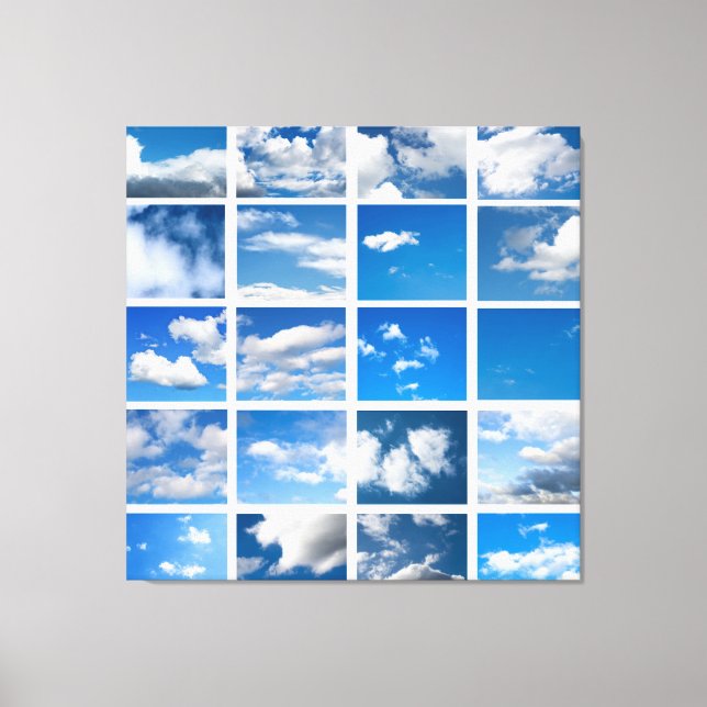 Blauer Himmel Leinwanddruck (Vorderseite)