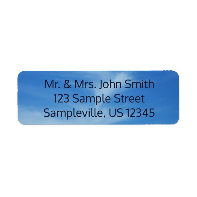 Blauer Himmel mit Abstrakten Wolken-Foto (Vorne)