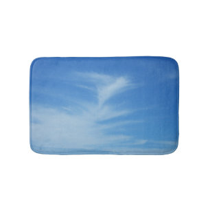 Blauer Himmel mit Abstrakten Wolken-Foto Badematte