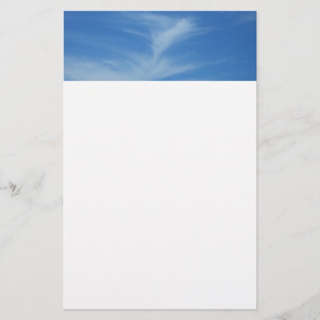 Blauer Himmel mit Abstrakten Wolken-Foto Briefpapier (Vorderseite)