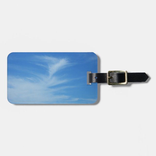 Blauer Himmel mit Abstrakten Wolken-Foto Gepäckanhänger (Vorderseite horizontal)