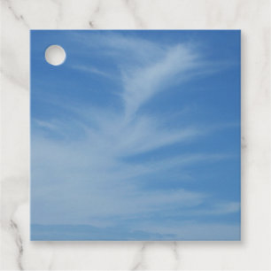 Blauer Himmel mit Abstrakten Wolken-Foto Geschenkanhänger