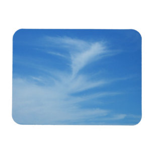 Blauer Himmel mit Abstrakten Wolken-Foto Magnet