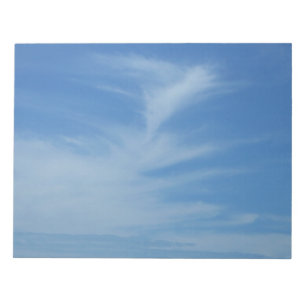 Blauer Himmel mit Abstrakten Wolken-Foto Notizblock