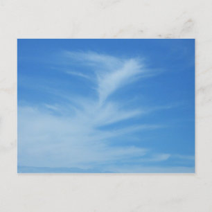 Blauer Himmel mit Abstrakten Wolken-Foto Postkarte