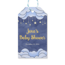 Blauer Himmel mit Haning Stars - Geschenk-Tag