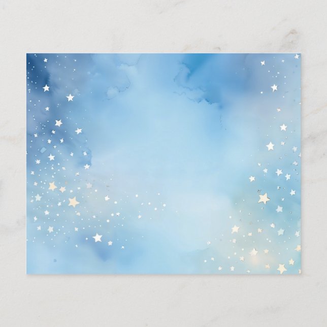 Blauer Himmel mit Sternen (Rückseite)