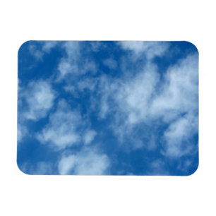 Blauer Himmel mit Wolken-Foto Magnet