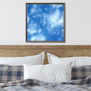 Blauer Himmel mit Wolken Leinwanddruck