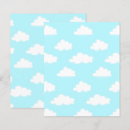 Blauer Himmel mit Wolken Scrapbook Papier Bastelpa