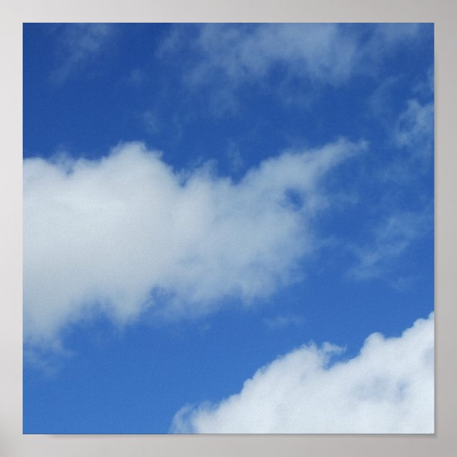 Blauer Himmel Poster (Vorne)