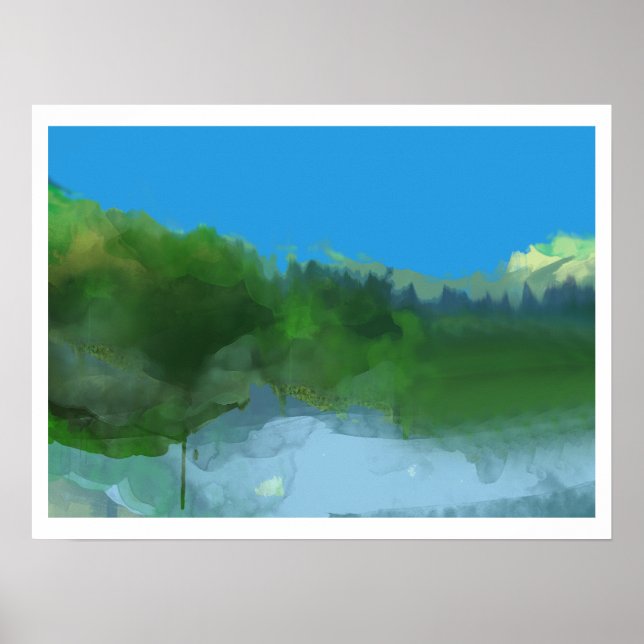 Blauer Himmel Poster (Vorne)