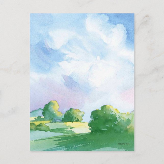 Blauer Himmel Postkarte (Vorderseite)