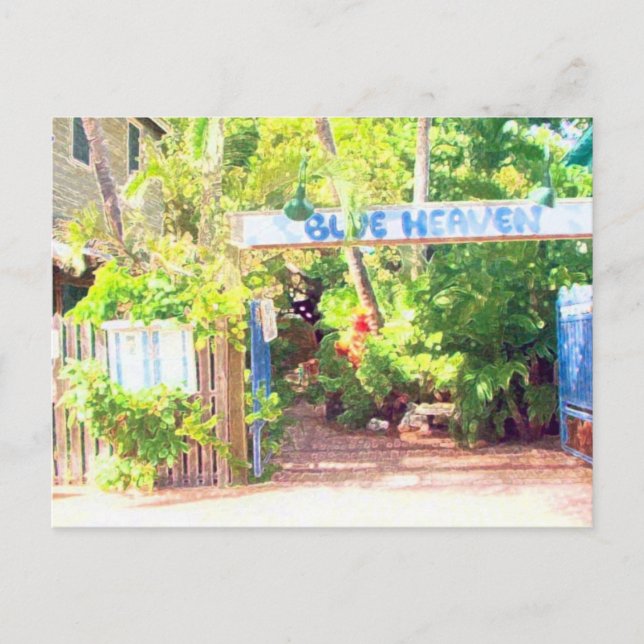 Blauer Himmel Postkarte (Vorderseite)