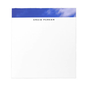 Blauer Himmel Profi-Schlicht Minimalistisch Notizblock