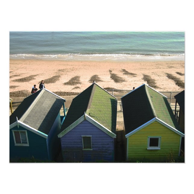 Blauer Himmel und englisches Foto am Meer (Vorne)