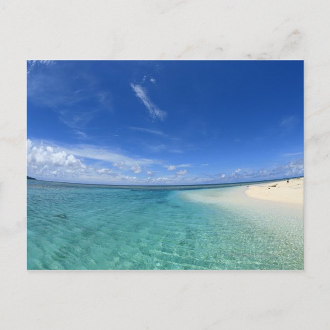 Blauer Himmel und Meer 6 Postkarte (Vorderseite)