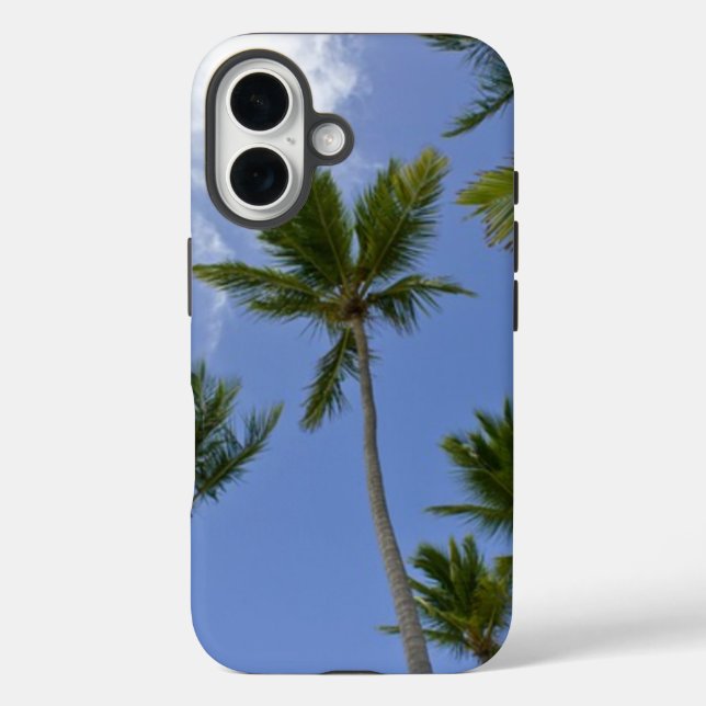 Blauer Himmel und Palmen Case-Mate iPhone Hülle (Rückseite)