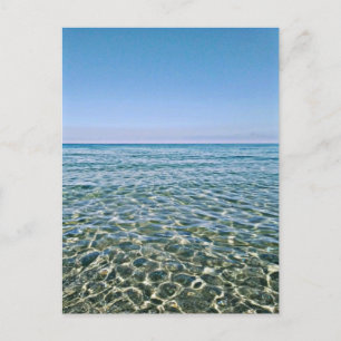 Blauer Himmel und schöne, ruhige Ostsee Postkarte