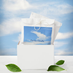Blauer Himmel und weiße Wolke individuell einstell Geschenktütchen
