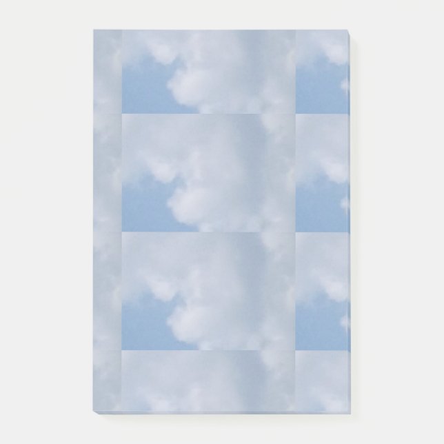 Blauer Himmel und weiße Wolke Post-it Klebezettel (Vorderseite)