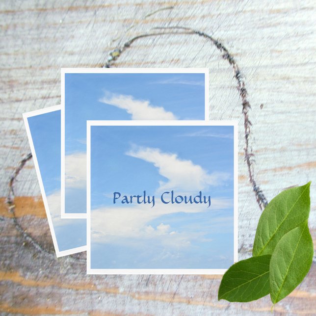 Blauer Himmel und weiße Wolke Serviette (Von Creator hochgeladen)