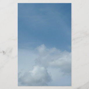 Blauer Himmel und weiße Wolken Briefpapier