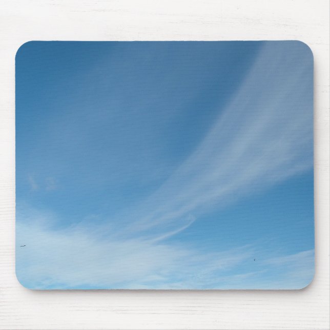 Blauer Himmel und weiße Wolken Mousepad (Vorne)