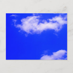 Blauer Himmel und weiße Wolken Postkarte