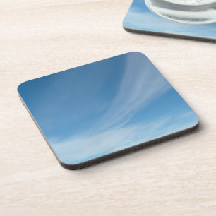 Blauer Himmel und weiße Wolken Untersetzer